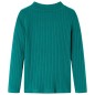 Kinder-Langarmshirt Rippstrick Dunkelgrün 128 Kinder-Langarmshirt Rippstrick Dunkelgrün 128
