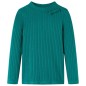 Kinder-Langarmshirt Rippstrick Dunkelgrün 104 Kinder-Langarmshirt Rippstrick Dunkelgrün 104