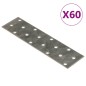vidaXL Lochplatten 60 Stk. 2 mm 160x40 mm Verzinkter Stahl vidaXL Lochplatten 60 Stk. 2 mm 160x40 mm Verzinkter Stahl