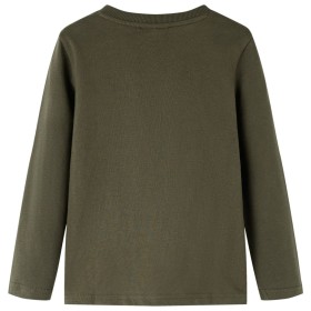 Kinder-Langarmshirt Khaki 104