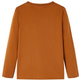 Kinder-Langarmshirt Cognac 116