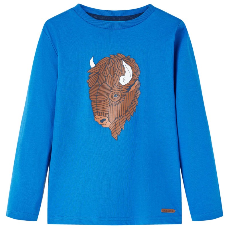 Kinder-Langarmshirt Kobaltblau 104 Kinder-Langarmshirt Kobaltblau 104