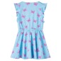 Kinderkleid mit Knöpfen Ärmellos Blau 128 Kinderkleid mit Knöpfen Ärmellos Blau 128