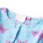 Kinderkleid mit Knöpfen Ärmellos Blau 128 Kinderkleid mit Knöpfen Ärmellos Blau 128