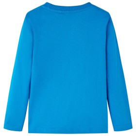 Kinder-Langarmshirt Kobaltblau 92
