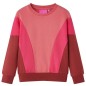 Kinder-Sweatshirt Farbblock Rosa und Henna 92 Kinder-Sweatshirt Farbblock Rosa und Henna 92