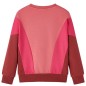 Kinder-Sweatshirt Farbblock Rosa und Henna 92 Kinder-Sweatshirt Farbblock Rosa und Henna 92