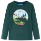 Kinder-Langarmshirt Dunkelgrün 140 Kinder-Langarmshirt Dunkelgrün 140