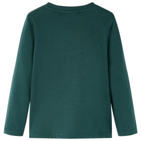 Kinder-Langarmshirt Dunkelgrün 116