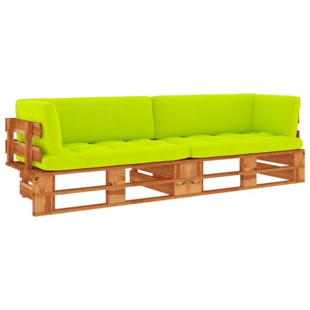vidaXL 2-Sitzer-Palettensofa Honigbraun Imprägniertes Kiefernholz
