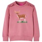 Kinder-Sweatshirt Himbeerrosa 128 Kinder-Sweatshirt Himbeerrosa 128
