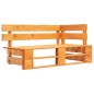 vidaXL 2-Sitzer-Palettensofa Honigbraun Imprägniertes Kiefernholz vidaXL 2-Sitzer-Palettensofa Honigbraun Imprägniertes Kiefernholz