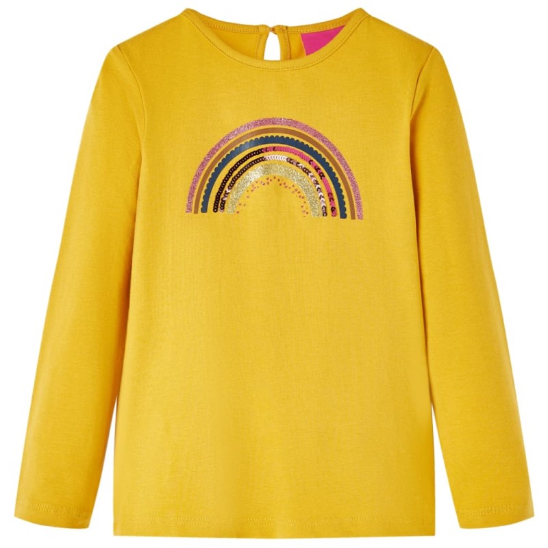 Kinder-Langarmshirt Ocker 104 Kinder-Langarmshirt Ocker 104