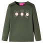 Kinder-Langarmshirt Khaki 92 Kinder-Langarmshirt Khaki 92