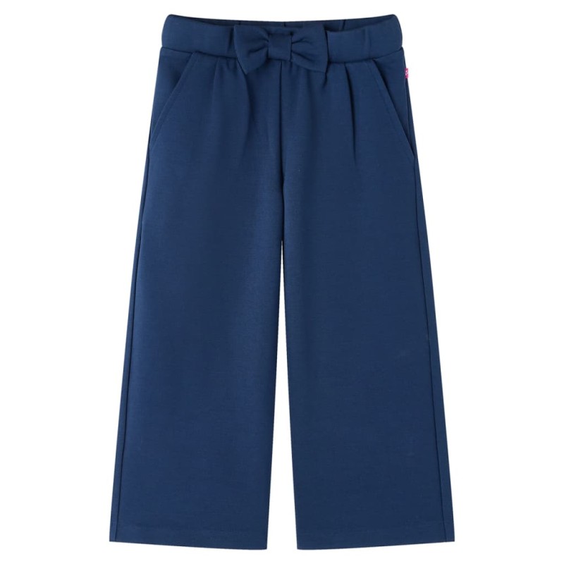 Kinderhosen mit Weiten Beinen Marineblau 116 Kinderhosen mit Weiten Beinen Marineblau 116