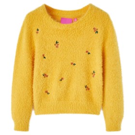 Kinderpullover Gestrickt Ocker 104
