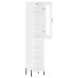 Highboard Hochglanz-Weiß 34,5x34x180 cm Holzwerkstoff Highboard Hochglanz-Weiß 34,5x34x180 cm Holzwerkstoff