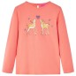 Kinder-Langarmshirt Korallenrosa 92 Kinder-Langarmshirt Korallenrosa 92