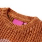 Kinderpullover Gestrickt Cognac 128 Kinderpullover Gestrickt Cognac 128