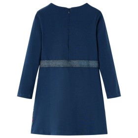 Kinderkleid mit Langen Ärmeln Marineblau 116