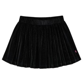 Kinder-Faltenrock mit Lurex Schwarz 116