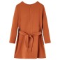 Kinderkleid mit Langen Ärmeln Cognac 128 Kinderkleid mit Langen Ärmeln Cognac 128
