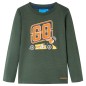 Kinder-Langarmshirt Dunkelgrün 104