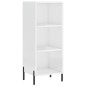 Highboard Hochglanz-Weiß 34,5x34x180 cm Holzwerkstoff Highboard Hochglanz-Weiß 34,5x34x180 cm Holzwerkstoff