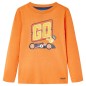 Kinder-Langarmshirt Dunkelorange 116 Kinder-Langarmshirt Dunkelorange 116