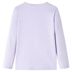Kinder-Langarmshirt Helllila 116