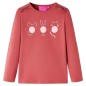 Kinder-Langarmshirt Dunkelrosa 116 Kinder-Langarmshirt Dunkelrosa 116