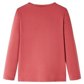 Kinder-Langarmshirt Dunkelrosa 116