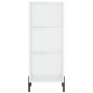 Highboard Hochglanz-Weiß 34,5x34x180 cm Holzwerkstoff Highboard Hochglanz-Weiß 34,5x34x180 cm Holzwerkstoff