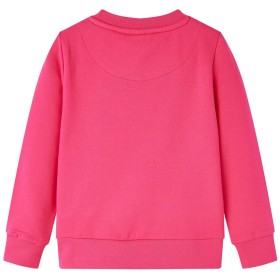 Kinder-Sweatshirt Knallrosa 116