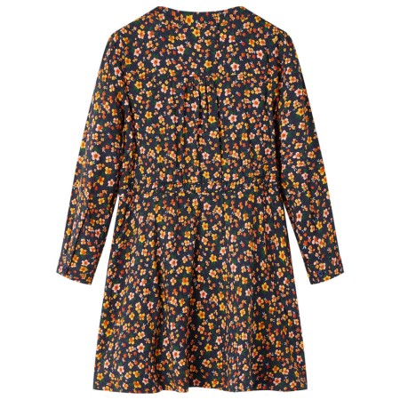 Kinderkleid mit Langen Ärmeln Marineblau 92