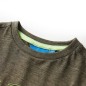 Kinder-Langarmshirt Dunkles Khaki Melange 104 Kinder-Langarmshirt Dunkles Khaki Melange 104