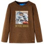 Kinder-Langarmshirt Cognac Melange 92 Kinder-Langarmshirt Cognac Melange 92