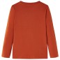 Kinder-Langarmshirt Rostbraun 128 Kinder-Langarmshirt Rostbraun 128