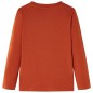 Kinder-Langarmshirt Rostbraun 104 Kinder-Langarmshirt Rostbraun 104