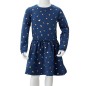 Kinderkleid mit Langen Ärmeln Marineblau 104 Kinderkleid mit Langen Ärmeln Marineblau 104