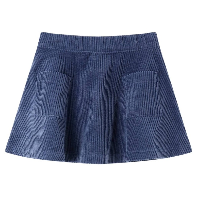 Kinderrock mit Taschen Cord Marineblau 128 Kinderrock mit Taschen Cord Marineblau 128