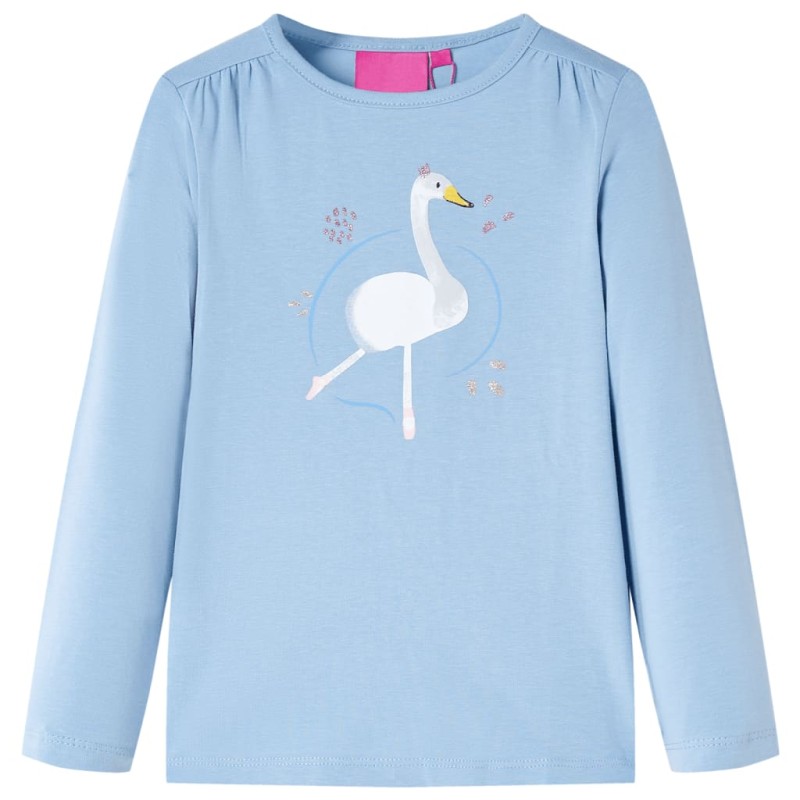 Kinder-Langarmshirt Hellblau 116 Kinder-Langarmshirt Hellblau 116