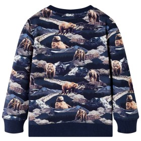 Kinder-Sweatshirt Marineblau 128