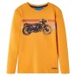 Kinder-Langarmshirt Ocker 128 Kinder-Langarmshirt Ocker 128
