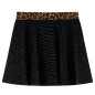 Kinderrock mit Bund in Leopardenmuster Schwarz 140 Kinderrock mit Bund in Leopardenmuster Schwarz 140