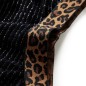 Kinderrock mit Bund in Leopardenmuster Schwarz 140 Kinderrock mit Bund in Leopardenmuster Schwarz 140
