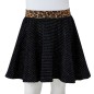 Kinderrock mit Bund in Leopardenmuster Schwarz 140 Kinderrock mit Bund in Leopardenmuster Schwarz 140