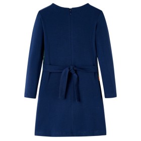 Kinderkleid mit Langen Ärmeln Marineblau 92