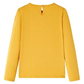 Kinder-Langarmshirt Ocker 140