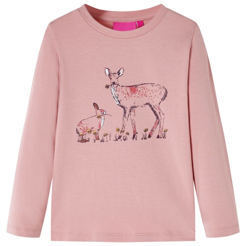 Kinder-Langarmshirt Rosa 140 Kinder-Langarmshirt Rosa 140